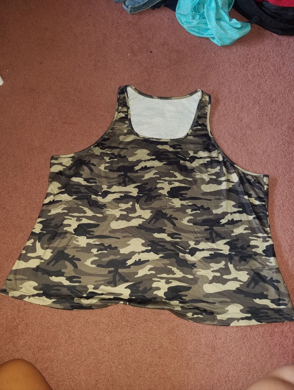 Plus Size Camo Tank Top